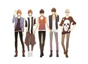 マンガ化されたSHINeeのビジュアル。