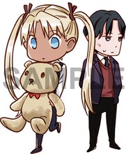 「グラフィグ120-121 トリエラ・ヒルシャー セット」の先行販売特典のポストカード。(C)相田裕／アスキー・メディアワークス，マーベラスAQL