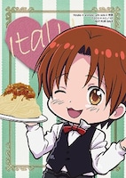 リーフレットにランダムで封入されるブロマイド。（写真はイタリア）(C)2010 日丸屋秀和・幻冬舎コミックス/ヘタリア製作委員会