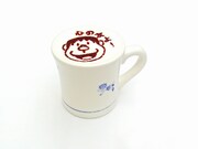 ジャイアンのラテアートが楽しめる「カフェラテ」。