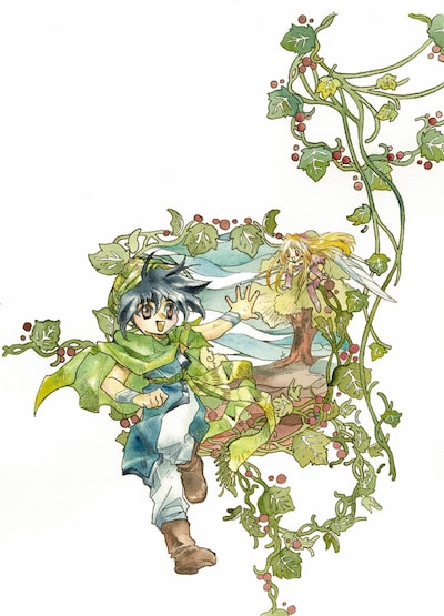 「レヴァリアース」1巻のカバーイラスト。