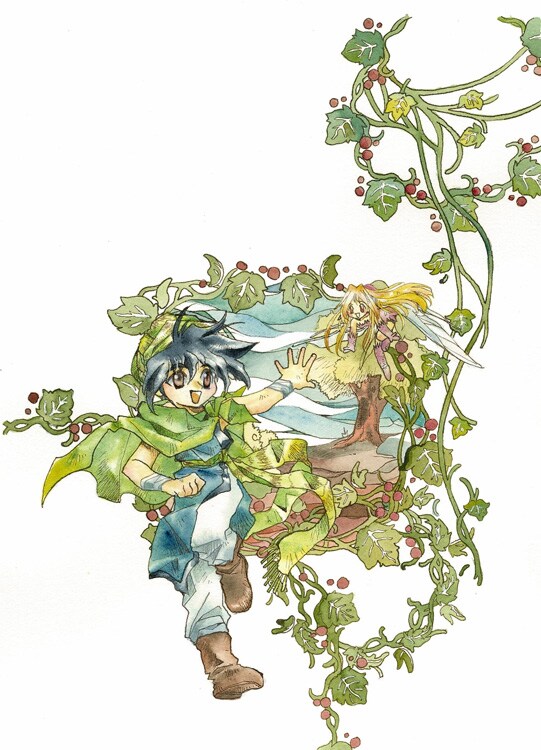 「レヴァリアース」1巻のカバーイラスト。