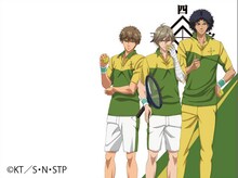 「新テニスの王子様」デジタルカメラのフレームの1種。(C)許斐 剛／集英社・NAS・新テニスの王子様プロジェクト