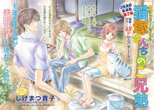 「猫塚さんちのご兄弟」扉ページ