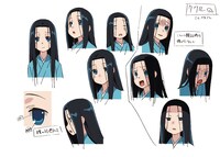 暗落亭苦来（あんらくていくくる）のキャラクター設定画。(C)久米田康治・ヤス・講談社／女子落語協会