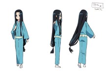 暗落亭苦来（あんらくていくくる）のキャラクター設定画。(C)久米田康治・ヤス・講談社／女子落語協会