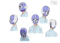 覆面落語家のキャラクター設定画。(C)久米田康治・ヤス・講談社／女子落語協会