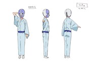 覆面落語家のキャラクター設定画。(C)久米田康治・ヤス・講談社／女子落語協会