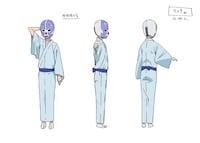 覆面落語家のキャラクター設定画。(C)久米田康治・ヤス・講談社／女子落語協会