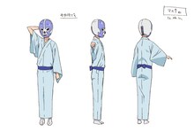 覆面落語家のキャラクター設定画。(C)久米田康治・ヤス・講談社／女子落語協会