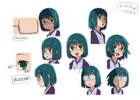 空琉美遊亭丸京（くうるびゆうていがんきょう）のキャラクター設定画。(C)久米田康治・ヤス・講談社／女子落語協会