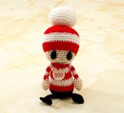 「手編みぐるみ チビオチビ」6300円。OCHIBISAN (c) ANNO MOYOCO