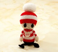 「手編みぐるみ チビオチビ」6300円。OCHIBISAN (c) ANNO MOYOCO