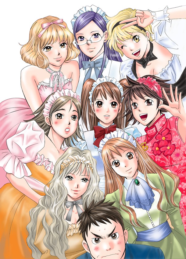 「8♀1♂」扉イラスト