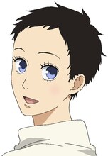 島尾六花のキャラクターデザイン。（C）2012 河内遙／祥伝社／アニメ「夏雪ランデブー」製作委員会