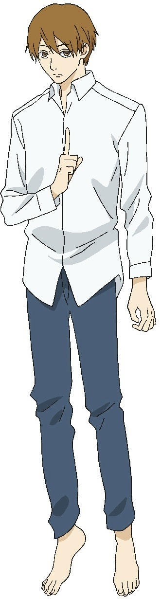 島尾篤のキャラクターデザイン。（C）2012 河内遙／祥伝社／アニメ「夏雪ランデブー」製作委員会