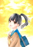 田中てこ「放課後×ポニーテール」カット。