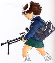 「高校球児ザワさん」の三島衛里子による新連載「私立ブルジョワ学院女子高等部・外部生物語」カット。三島はこれが女性誌初登場。