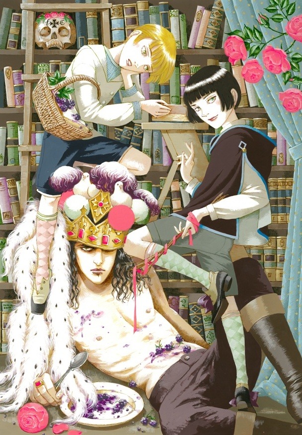 「ゆきしろ、ばらべに―少年傑作集―」カバーイラスト
