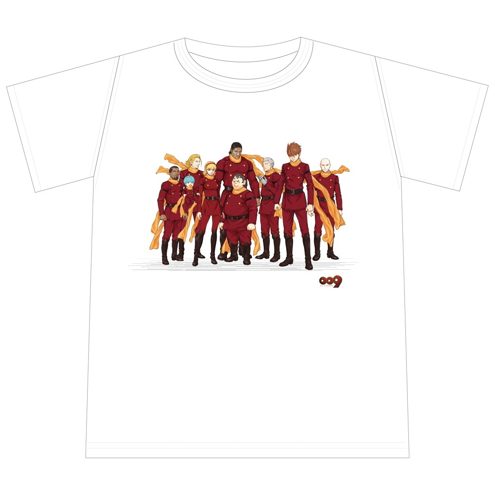 麻生によるコミカライズ版のイラストが描かれたTシャツ。（c） 2012 「009 RE:CYBORG」製作委員会