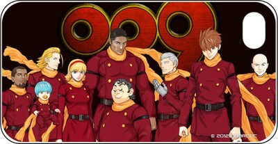 麻生我等によるコミカライズ版のイラストが描かれた、iPhone4&4S対応ジャケット。（c） 2012 「009 RE:CYBORG」製作委員会