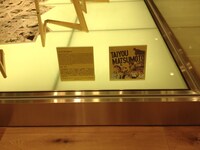 ユニクロ銀座店での展示の様子。