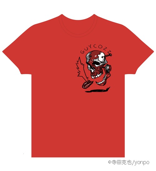 寺田克也の「バンドやろうぜ！」Tシャツ前面。