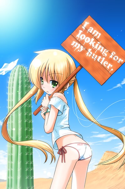 「ハヤテのごとく！」週刊少年サンデー31号の扉イラスト。この裏面にて、アニメ化の詳細が発表されている。