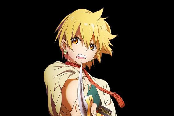 TVアニメ「マギ」のキービジュアル第2弾。お間抜けシーンも多いアリババだが、ビシッと決めた姿には王の器を感じさせる。