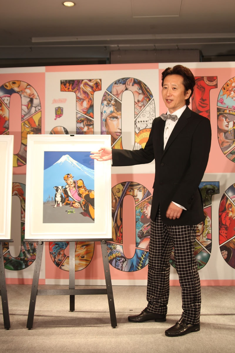 東京展キービジュアルについての思いを語る荒木飛呂彦。