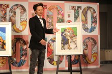 フィレンツェ展のキービジュアルについて語る荒木飛呂彦。