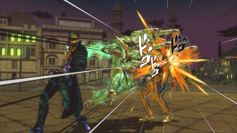 「ジョジョの奇妙な冒険 オールスターバトル」のキャプチャ (C)荒木飛呂彦&LUCKY LAND COMMUNICATION (C)2012 NBGI