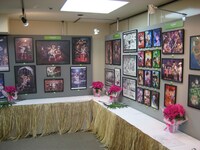 設営中の会場風景。