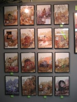 設営中の会場風景。