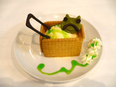 マジックアイスで販売される「緑間のリアカーアイスなのだよ」。(C)藤巻忠俊/集英社・黒子のバスケ製作委員会