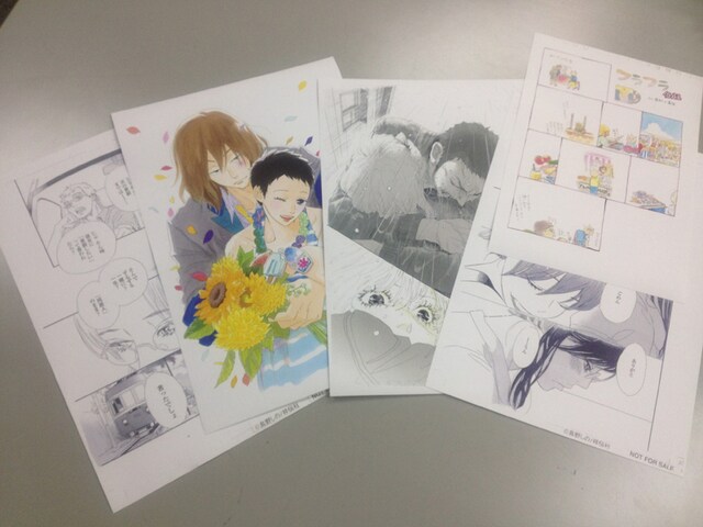 フェアで展示される複製原画。