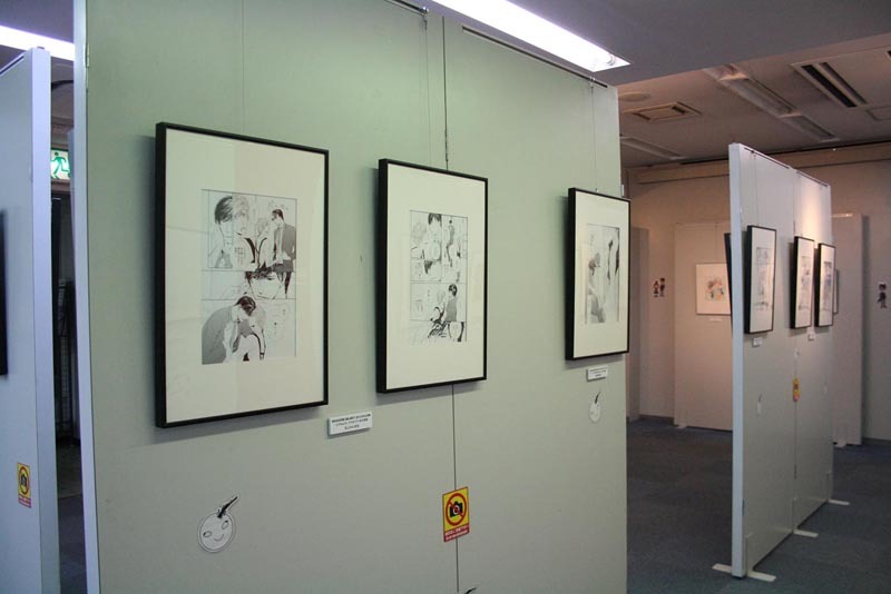 原画展の展示風景。