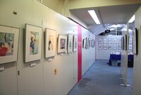 原画展の展示風景。