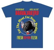 「Eat The Meat（肉を喰え）」Ver.ネイビーのフロント。