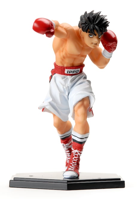 「はじめの一歩」100巻限定版に付く、幕之内一歩フィギュア。