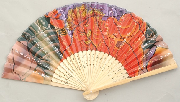 「花山“侠客立ち”扇子」