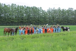 「銀の匙」CM撮影に密着、北海道にマンガどおりの風景が