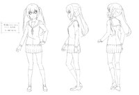 カナのキャラクター設定画。