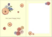 「夏雪ランデブー」オリジナルデザインのメッセージカード中面。 (C)河内遙／祥伝社／アニメ「夏雪ランデブー」製作委員会