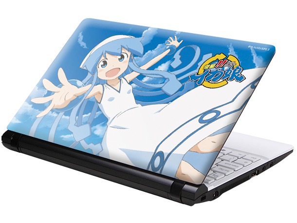「侵略!!イカ娘」ノートPCのネットブックモデル。(C)安部真弘(週刊少年チャンピオン)/海の家れもん2.5号店