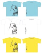 ヤマザキマリがイラストを描いた「情熱大陸 SPECIAL LIVE SUMMER TIME BONANZA'12」とのコラボTシャツ。