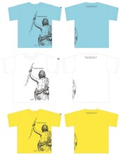 ヤマザキマリがイラストを描いた「情熱大陸 SPECIAL LIVE SUMMER TIME BONANZA'12」とのコラボTシャツ。