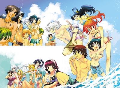 週刊少年サンデー33号に掲載された「絶対可憐チルドレン」第310話の扉イラスト。