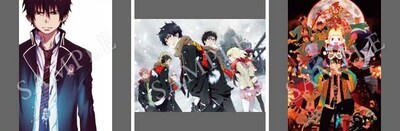 特典付き前売券に付属する特製ポストカード3枚セット。 (C)加藤和恵／集英社・「青の祓魔師」劇場版製作委員会 2012 (C)加藤和恵／集英社