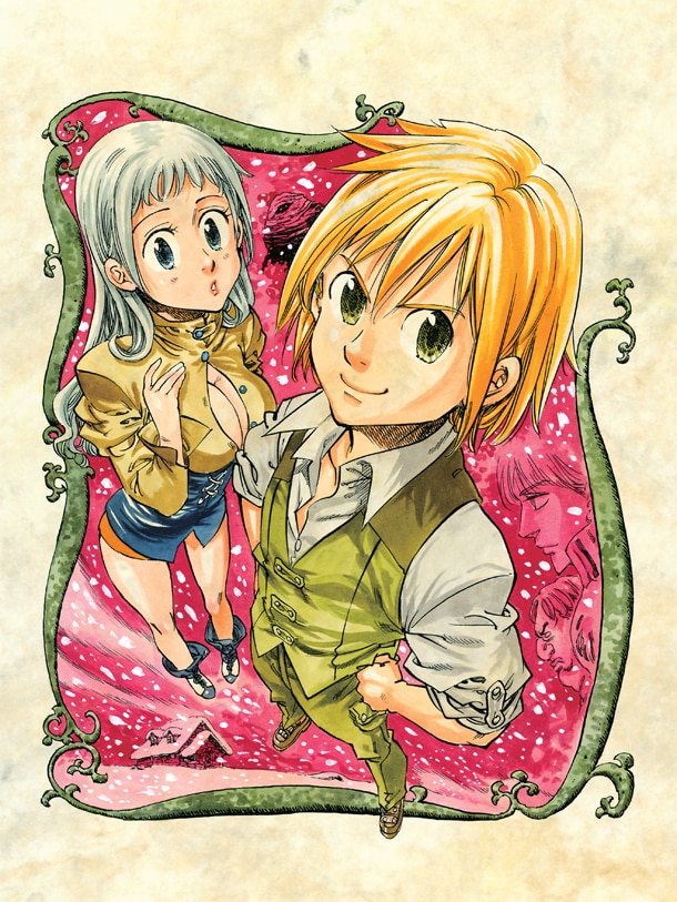 2011年11月に発表された読み切り版「七つの大罪」のカット。連載版ではキャラクターデザインが変更されるため、新デザインを楽しみに待とう。